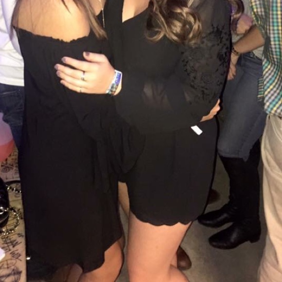 Off the Shoulders Black Dress (Could wear as top!) - Picture 6 of 7